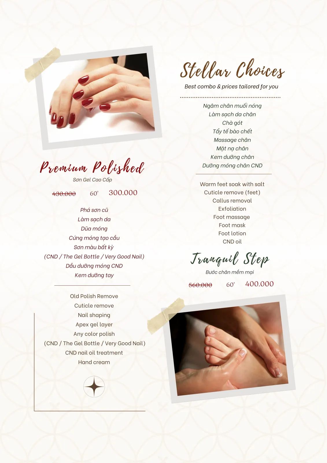 Facial and skin care treatments